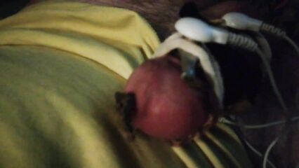 МЕГАОРГАЗМ мужской с помощью электро стимулятора